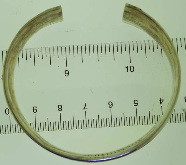 Sterling Silver Wide Curved Woven Cuff