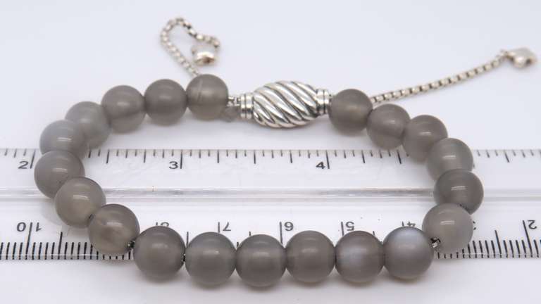 David Yurman Spiritual Moonstone 8mm Bead Bracelet