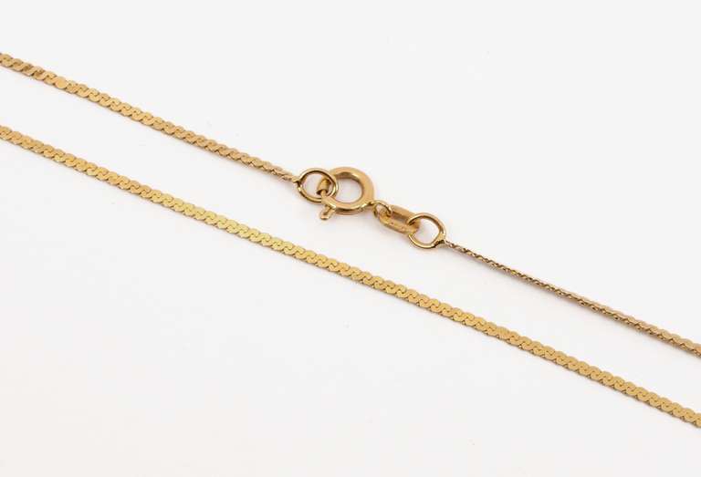 Useful 30" 14k Serpentine Link Necklace