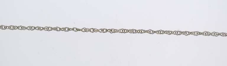 Sterling Silver Five CTS Iolite Crystal Necklace