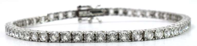Sterling Silver CZ Bracelet