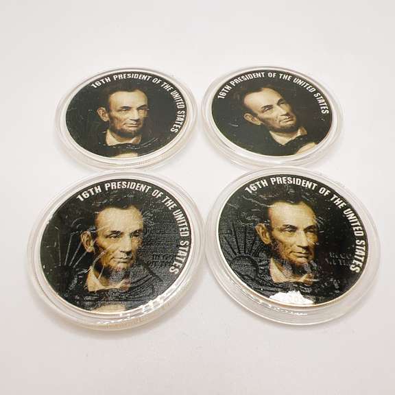 Lot of 4x 2009 American Eagle Silver Dollars