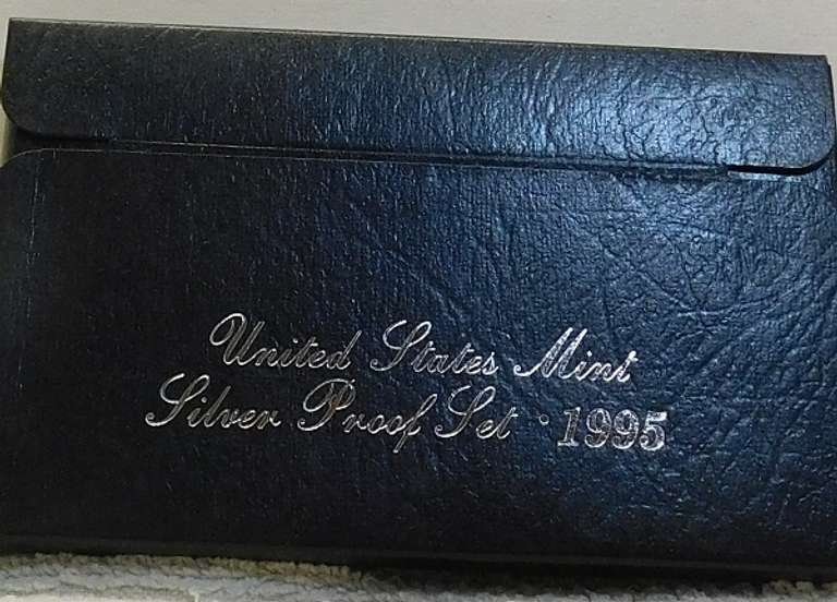 1995 Silver PROOF Set 90% OGP, hard date
