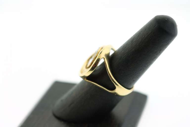 Wicked 18k Yellow Gold Spiraling Diamond Ring