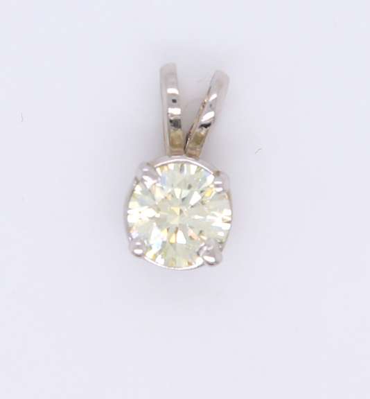 Brilliant White Gold .66ctw Diamond Pendant