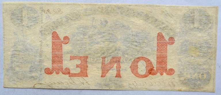 Unc $1 Merchants Exhange Bank Anacostia DC Jan 1 1854 Note