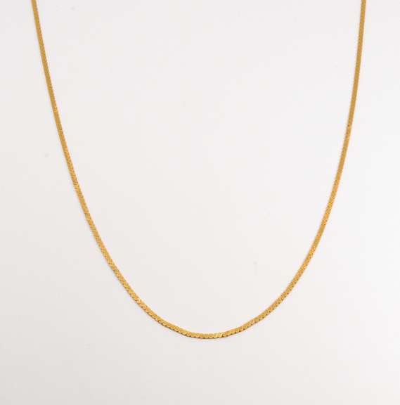 Useful 30" 14k Serpentine Link Necklace