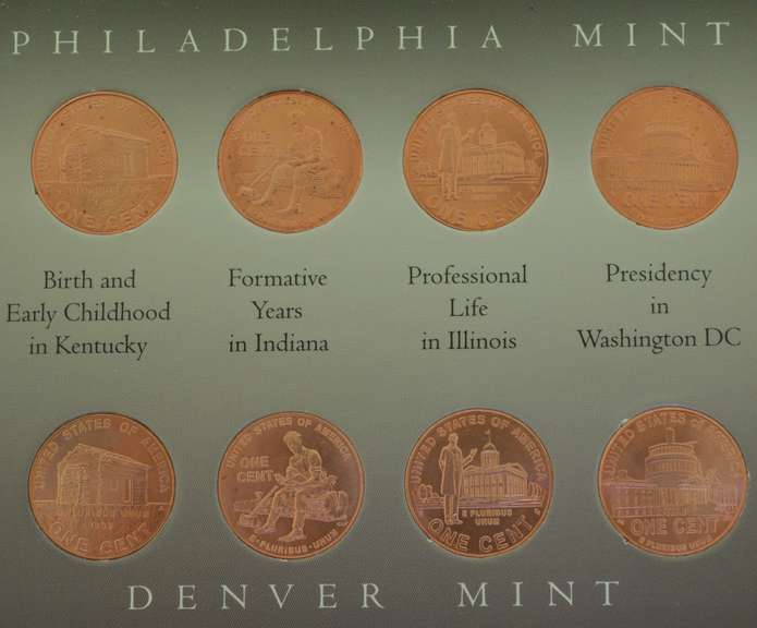 2009 Lincoln Penny Collection with COA