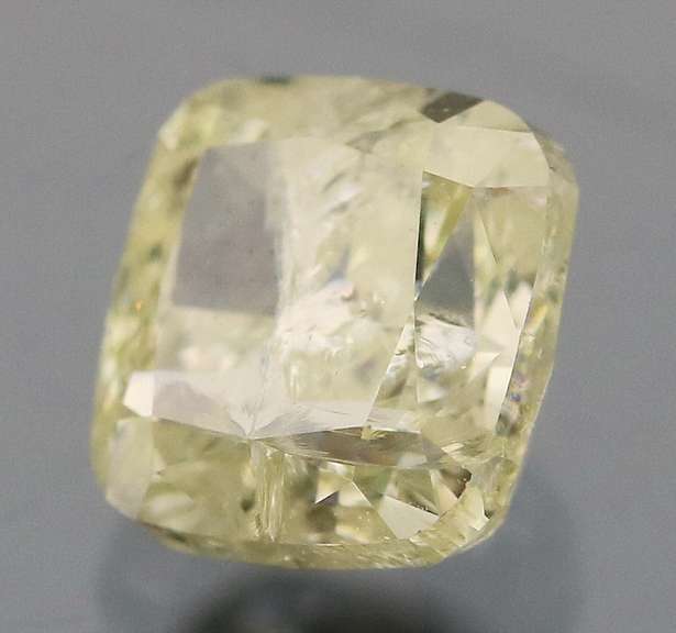Rare .52ct cushion cut yellow Diamond