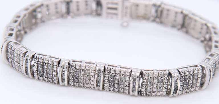 Sterling Silver Cubic Zirconia Bracelet
