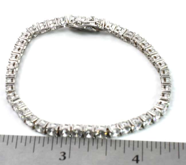 Sterling Silver CZ Bracelet