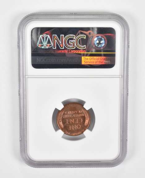 PF65 RB 1950 Lincoln Wheat Cent - Graded NGC