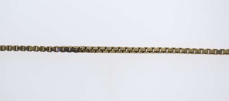 Italian Sterling Silver Bone Yoga Pendant With Box Chain