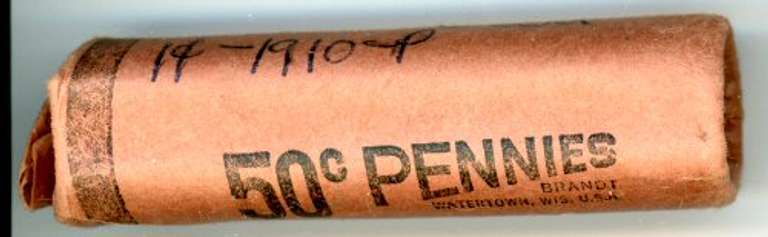 Roll of 1910 Lincoln Wheat Cents