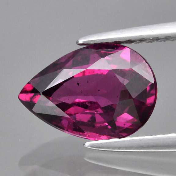 Glittering 2.06ct untreated top violet pink Rhodolite Garnet