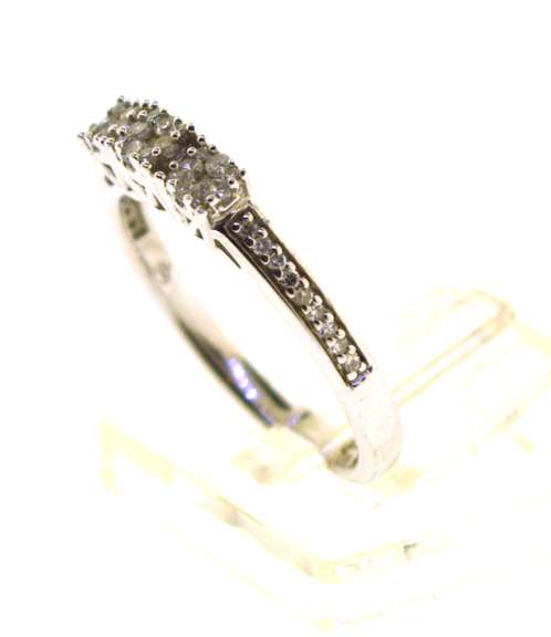 Sterling Silver Diamond Ring