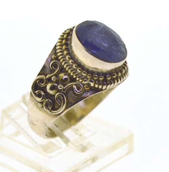 Sterling Silver Purple Gemstone Ring