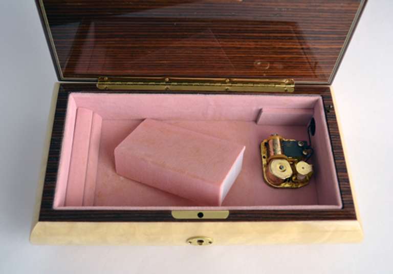Beautiful Italian Hand Crafted Musical Inlaid Wooden Jewelry Box