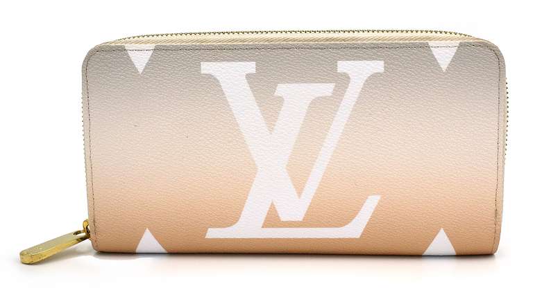 Louis Vuitton Mist Gray Brume Large Zippy by the Pool Edition Wallet