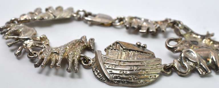 Sterling Silver Noah's Ark Bracelet