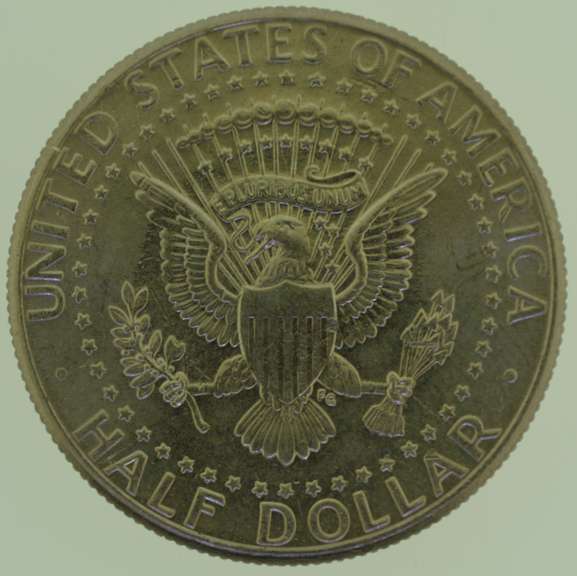 1996-P Kennedy Half Dollar Silver Coin Colorized with COA