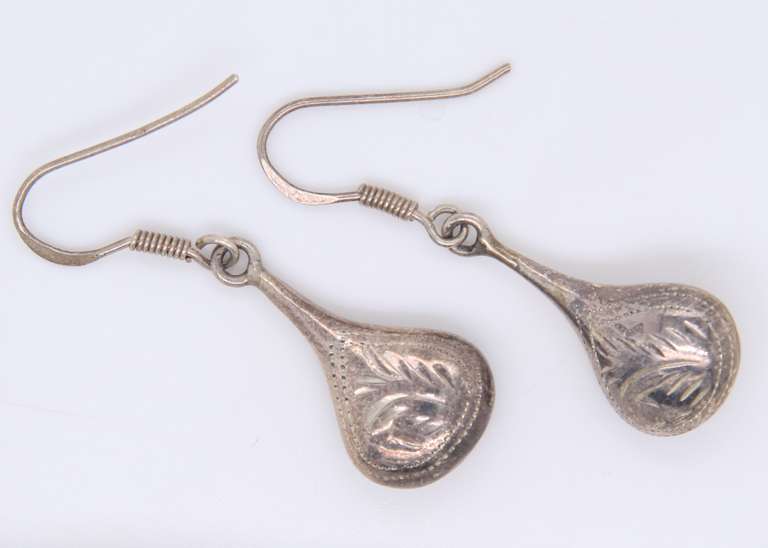 Vintage Sterling Silver Dangle Earrings