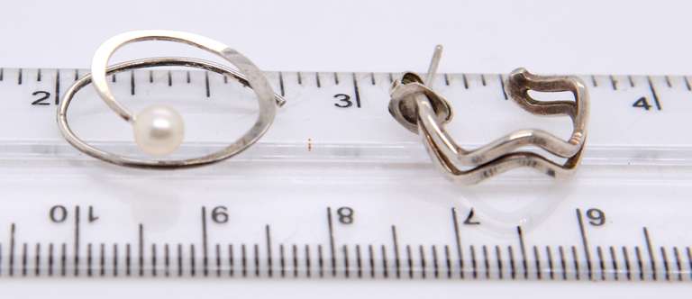 Group Lot of Vintage Sterling Silver Earrings