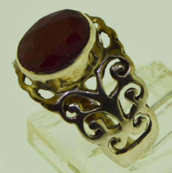 Sterling Silver Ruby Ring