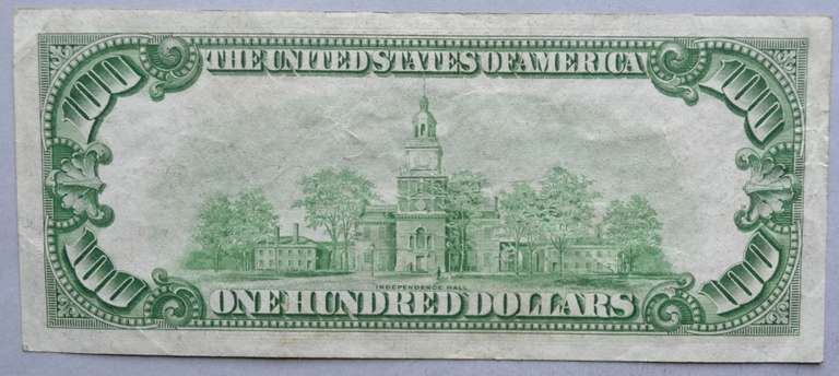 Clean Near Unc 1934 A $100 Chicago Fed Reserve Note