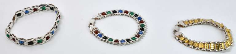 Set Of 3 Silver Bracelets