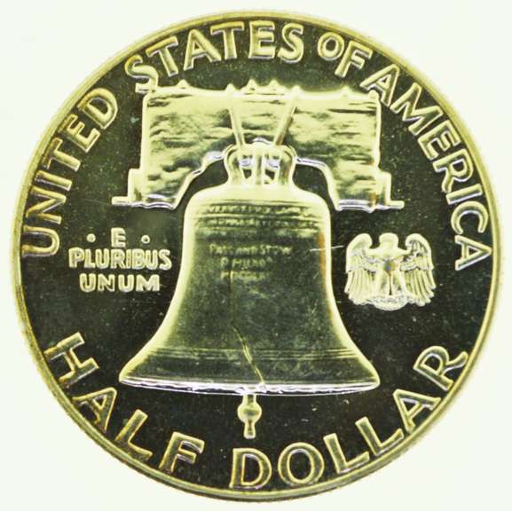 1961 Benjamin Franklin Half Dollar 50C US Coin