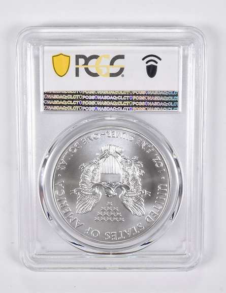 MS68 2014 American Silver Eagle Toning PCGS