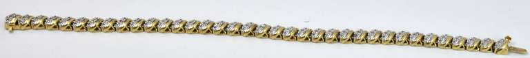 Vermeil Bracelet With Silver Accents