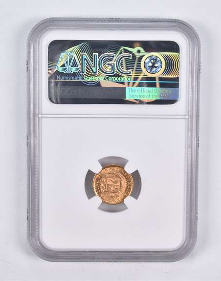 MS67 1966 ZBR Peru 1/5 Lire NGC