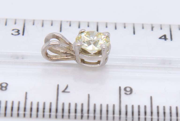 Brilliant White Gold .66ctw Diamond Pendant