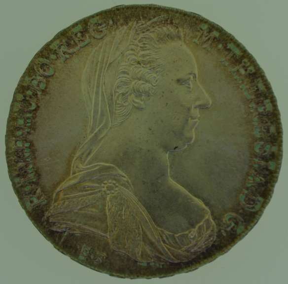 1780 Austria Silver R. Imp. Hu. Bo. Reg. M Theresa Silver Coin