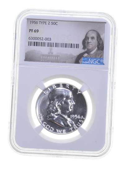 PF69 1956 Franklin Half Dollar - Type 2 - Graded NGC