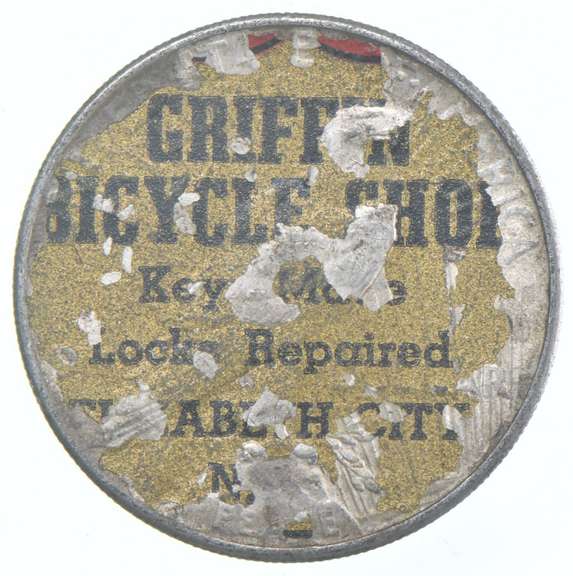 1924 Peace Silver Dollar - Stickered Back