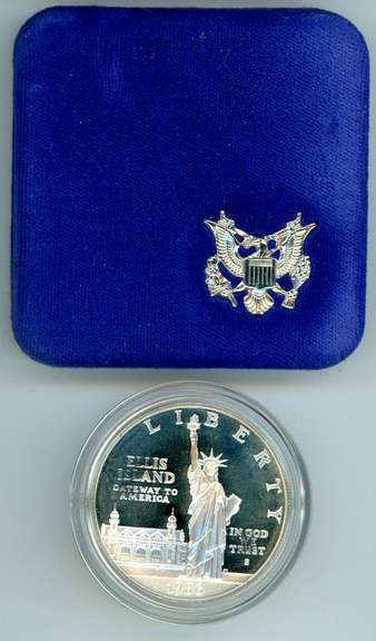 1986 Proof Statue of Liberty Commem Silver Dollar