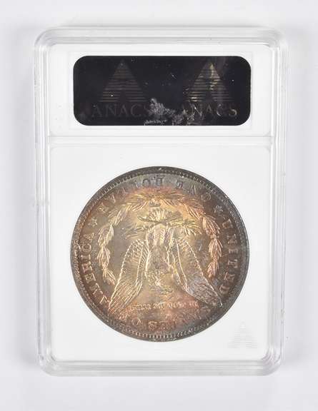 MS64 1883-O Morgan Silver Dollar ANACS TONED