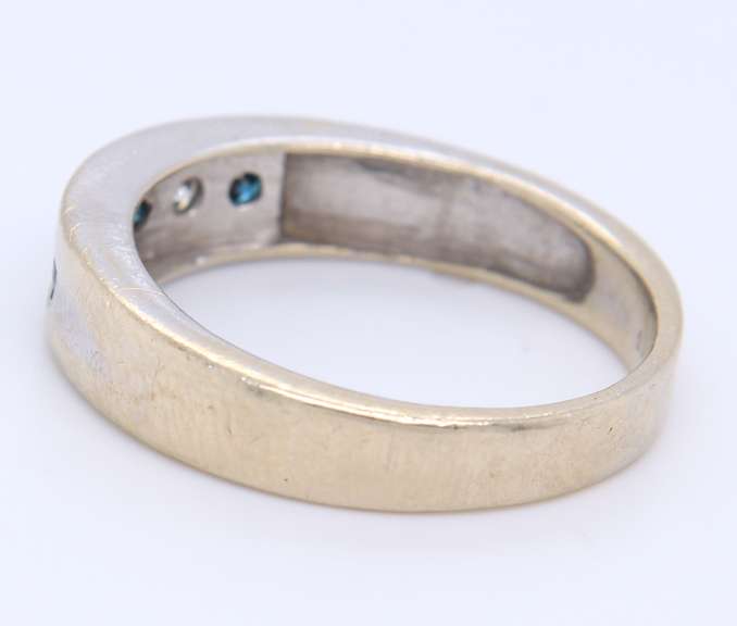 Elegant White Gold Diamond Channel Set Band