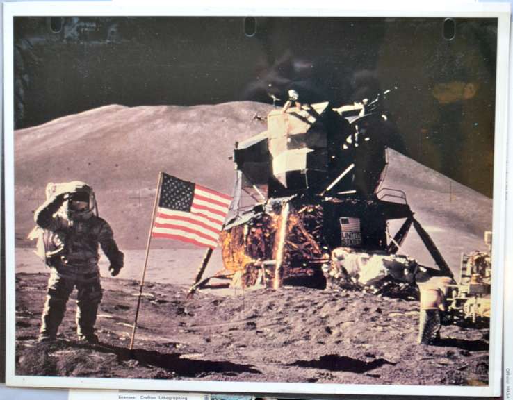 Set of 12 Nasa Official Moon Landing First Day of Issue Photos