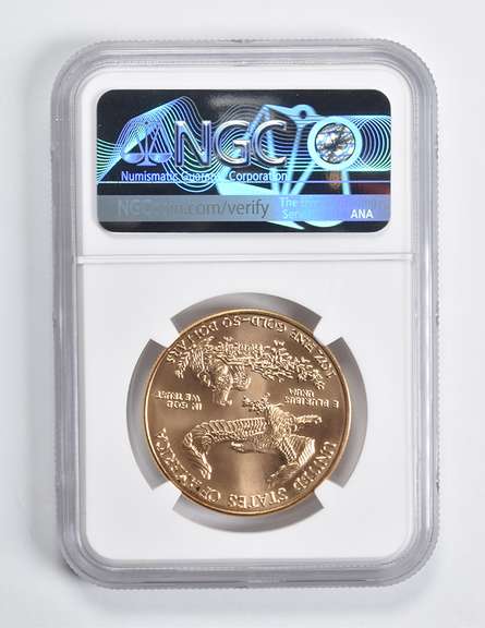 MS70 1997 $50 American Gold Eagle 1 Oz. .999 Fine Gold NGC