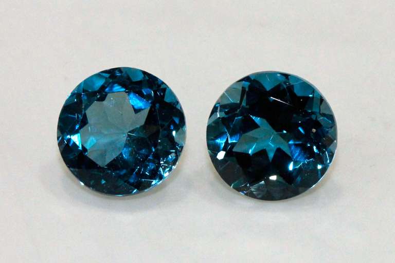 Glittering London Blue Topaz Pair