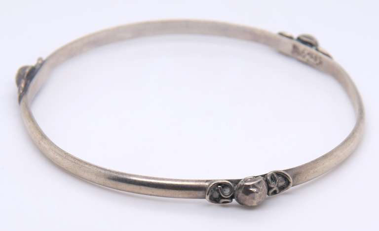 Vintage Sterling Silver Bangle Bracelet