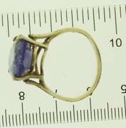 Sterling silver Purple Topaz Oval Ring