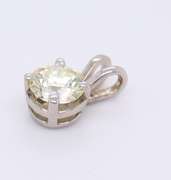 Brilliant White Gold .66ctw Diamond Pendant