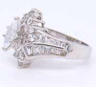 Lot of 2 Cubic Zirconia Engagement Rings