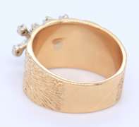 Vintage Yellow Gold Diamond Spray Ring