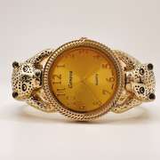 18kt GP Leopard Geneva Bangle Watch